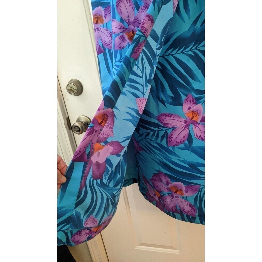 Worthington Sz 8 Wrap Skirt Long 100% Silk Tropical Hawaiian Vintage JCPenny - Picture 7 of 12